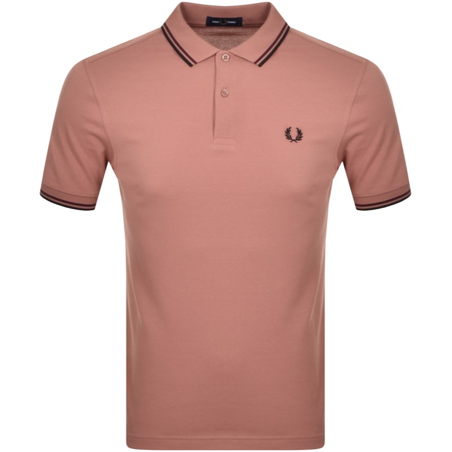 Alternative Image for ProductFred Perry Twin Tipped Polo T Shirt Peach1